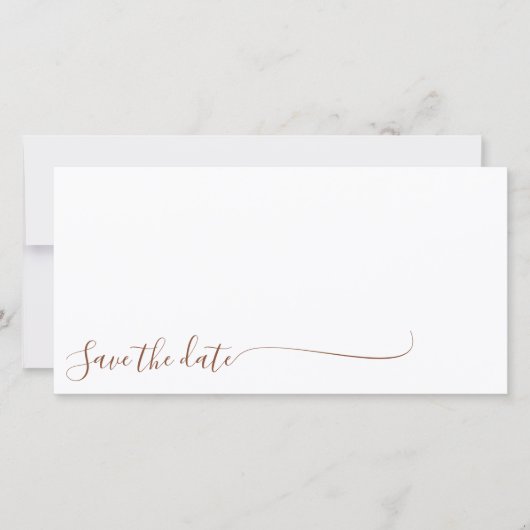 Boho Aardse Botanische Elegante Ivoren Wit Save The Date (Voorkant)