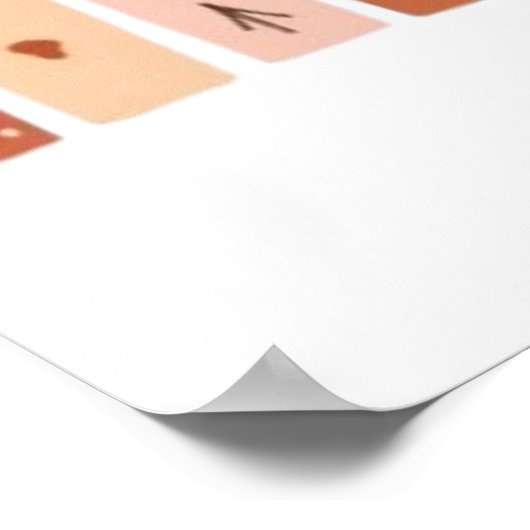 Boho Aardse Regenboog Esthetiek Poster (Hoek)