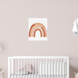 Boho Aardse Regenboog Esthetiek Poster
