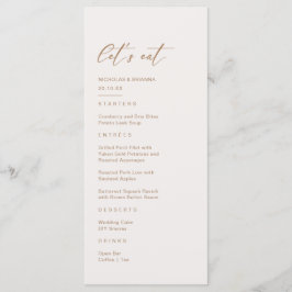 Boho  Aardtint Pampasgras Bruiloft Menu