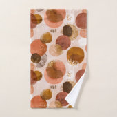 Boho Aardtinten Terracotta Abstract Patroon Bad Handdoek (Handdoek)