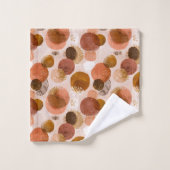 Boho Aardtinten Terracotta Abstract Patroon Bad Handdoek (Wasdoekje)