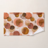 Boho Aardtinten Terracotta Abstract Patroon Bad Handdoek (Handdoek)