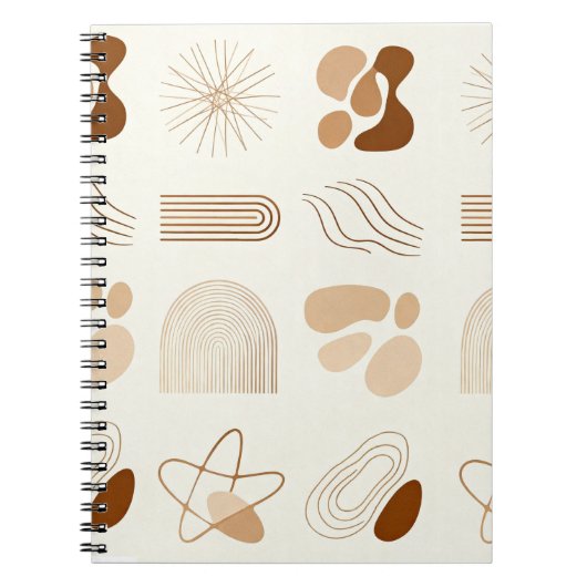 Boho Abstract Aesthetic Journa Notitieboek (Voorkant)