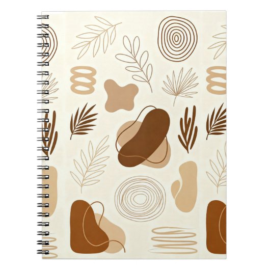 Boho Abstract Aesthetic Journal Notitieboek (Voorkant)