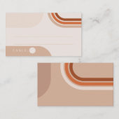 Boho Abstract Beige Place cards Plaatskaartje (Voorkant / Achterkant)