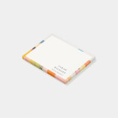 Boho Abstract Berglandschap Roze Blauw Oranje Post-it® Notes (Schuin)