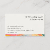 Boho Abstract Berglandschap Roze Blauwe Logo Visitekaartje (Achterkant)