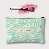 Boho Abstract blauw grunge palmbladeren Etui