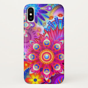 Boho abstract bloemkleurig bloempatroon Case-Mate iPhone case