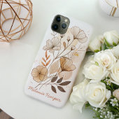Boho-abstract bloemmonogram Case-Mate iPhone case