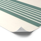 Boho Abstract Botanical Retro Minimal Art  Poster (Hoek)