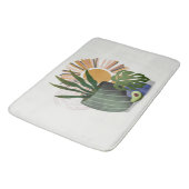 Boho Abstract Botanisch Potlood Plant Bath Mat (Gekanteld)