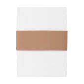 Boho Abstract | Caramel Mocha koppels van de bruil Uitnodigingen Wikkel (Achterkant Voorbeeld)