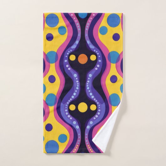 Boho Abstract colorful 18 Bad Handdoek (Handdoek)