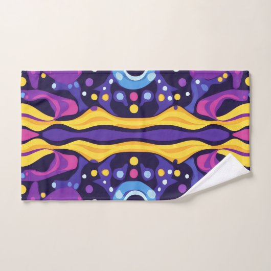 Boho Abstract colorful 19 Bad Handdoek (Handdoek)