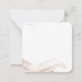 Boho  Abstract Dank u Gepersonaliseerde Naam N Notitiekaartje (Achterkant)