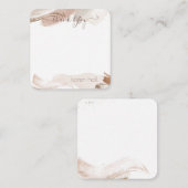 Boho  Abstract Dank u Gepersonaliseerde Naam N Notitiekaartje (Voorkant / Achterkant)