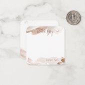 Boho  Abstract Dank u Gepersonaliseerde Naam N Notitiekaartje (Voorkant / Achterkant in situ)