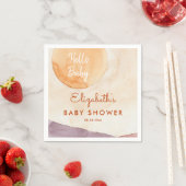 Boho Abstract Desert en Sun Baby shower Servet (Insitu)