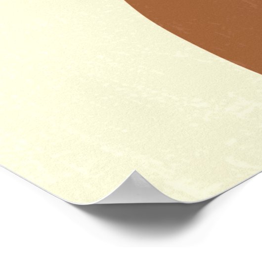 Boho Abstract Earth Tone Folk en Rainbow Poster (Hoek)