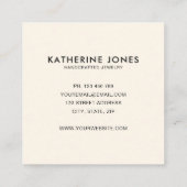 Boho Abstract Eenvoudig Modern Visitekaartje (Achterkant)