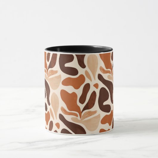 Boho Abstract Flow Mug – Soft Shape Composition Mok (Midden)
