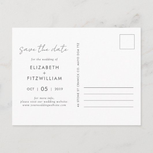 Boho Abstract | Gentle Fawn Bewaar de datum Briefkaart (Achterkant)