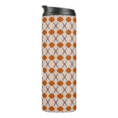 Boho Abstract Geometric Desert Terracotta Monogram Thermosbeker (Geroteerd rechts)