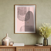 Boho Abstract geometrisch Poster