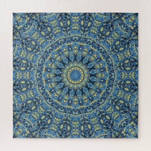 Boho Abstract Groovy Van Gogh Sterrennacht Mandala Legpuzzel (Verticaal)
