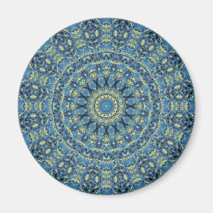 Boho Abstract Groovy Van Gogh Sterrennacht Mandala Magneet