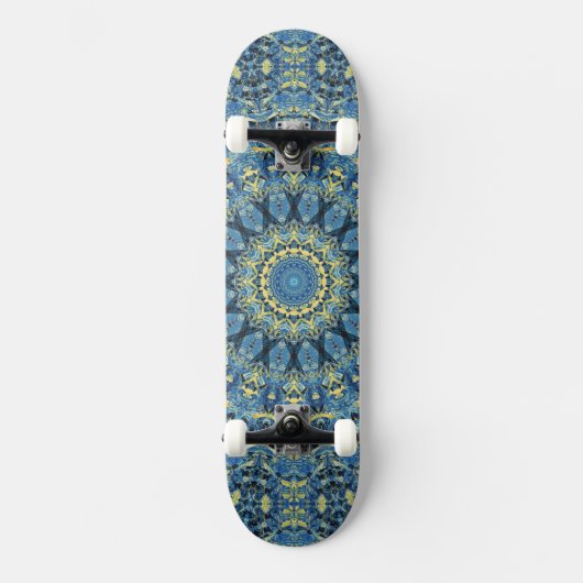 Boho Abstract Groovy Van Gogh Sterrennacht Mandala Persoonlijk Skateboard (Voorkant)