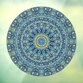 Boho Abstract Groovy Van Gogh Sterrennacht Mandala Raamsticker (Vel 3)