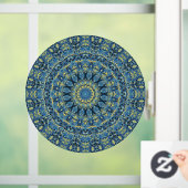 Boho Abstract Groovy Van Gogh Sterrennacht Mandala Raamsticker (Huis)