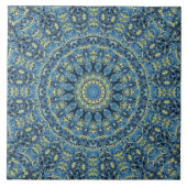 Boho Abstract Groovy Van Gogh Sterrennacht Mandala Tegeltje (Voorkant)