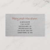 Boho Abstract Healing and Meditation Visitekaartje (Achterkant)