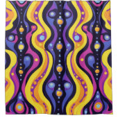 Boho Abstract kleurrijk 10 Douchegordijn (Voorkant)