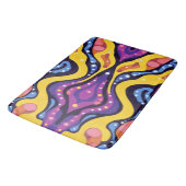 Boho Abstract kleurrijk 11 Badmat (Gekanteld)