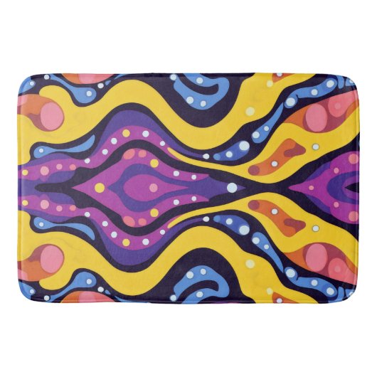 Boho Abstract kleurrijk 11 Badmat (Voorkant)