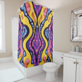 Boho Abstract kleurrijk 11 Douchegordijn (In situ)