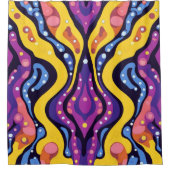 Boho Abstract kleurrijk 11 Douchegordijn (Voorkant)