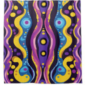 Boho Abstract kleurrijk 13 Douchegordijn (Voorkant)