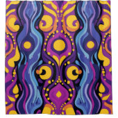 Boho Abstract kleurrijk 14 Douchegordijn (Voorkant)