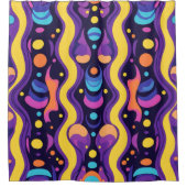 Boho Abstract kleurrijk 15 Douchegordijn (Voorkant)