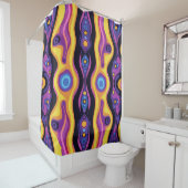 Boho Abstract kleurrijk 16 Douchegordijn (In situ)