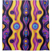 Boho Abstract kleurrijk 16 Douchegordijn (Voorkant)