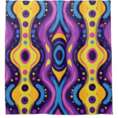 Boho Abstract kleurrijk 17 Douchegordijn (Voorkant)