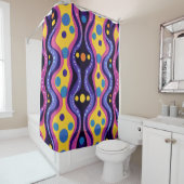 Boho Abstract kleurrijk 18 Douchegordijn (In situ)
