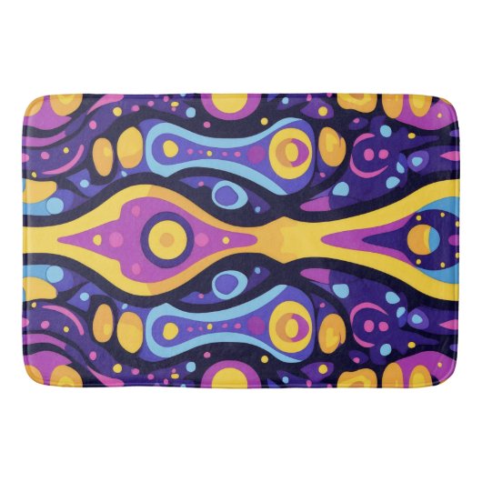 Boho Abstract kleurrijk 1 Badmat (Voorkant)